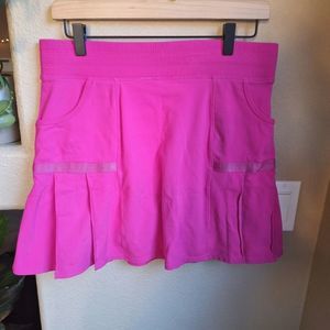 Athleta pleated skirt medium pink
